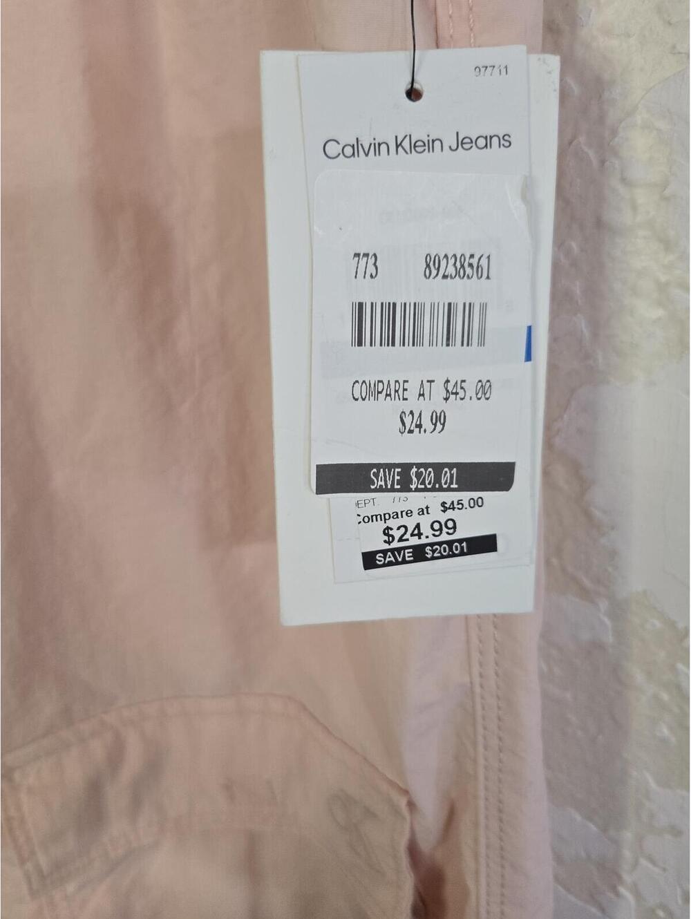 Calvin Klein Pink Cargo Pants - Picture 2 of 5